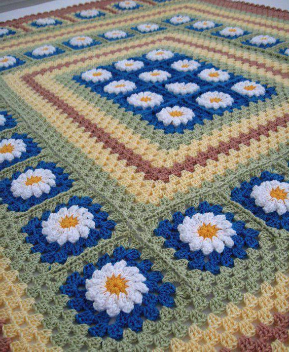 Handmade Crochet Bed sheet Multi-colored