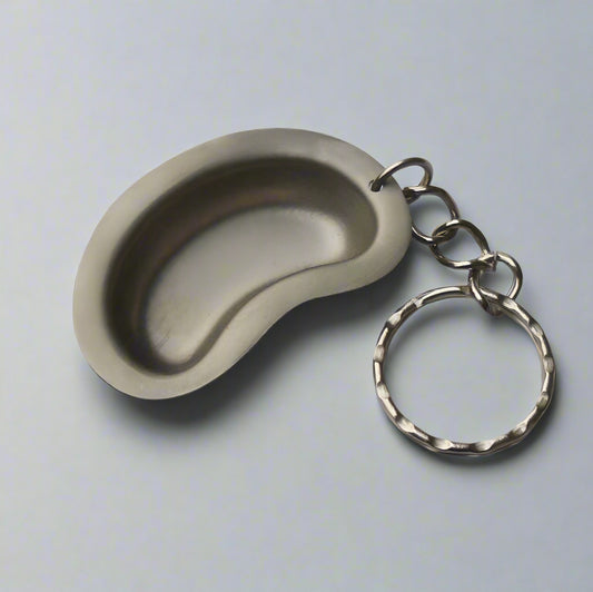 Keyring- Stainless Steel Miniature Kidney Dish