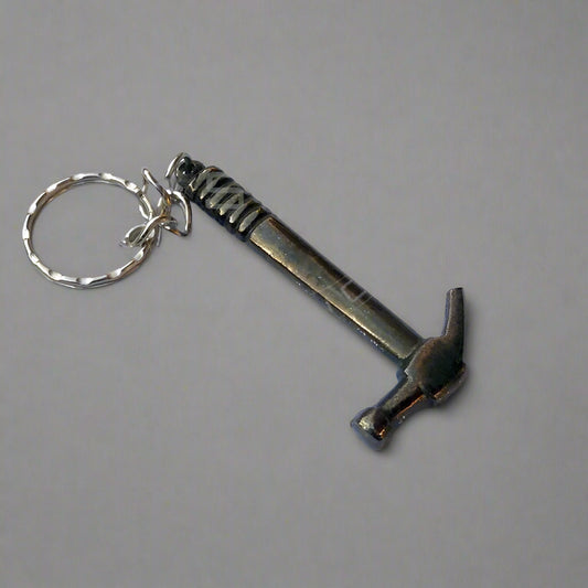 Miniature Metal Hammer keychain