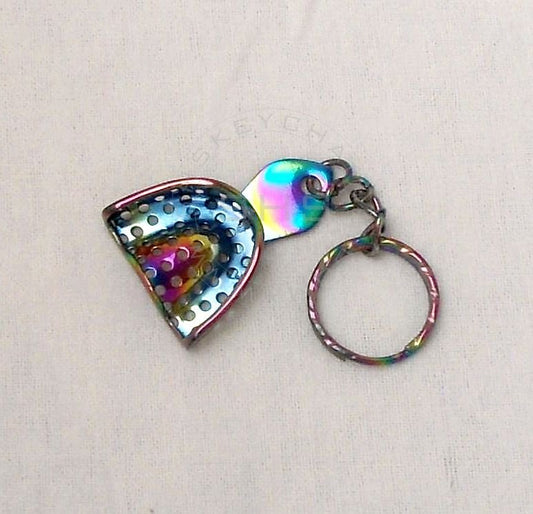 Miniature Impression Tray Keychain Plasma Coated-SS