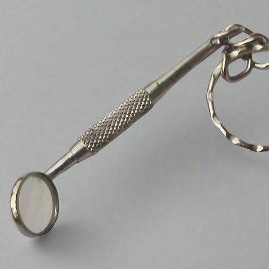 Keyring - Stainless Steel Dental Mirror