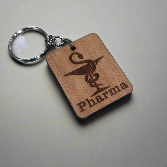 Laser Engraved Pharmaceutical Keychain
