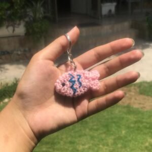 Handmade Crochet Fish Keychain