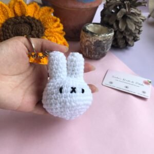 Handmade Crochet Bunny Keychain