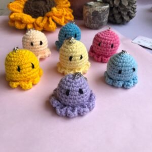 Handmade Crochet Octopus Keychain