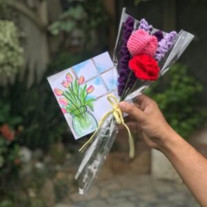 Handcrafted Colorful Trio Bouquet