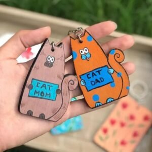 Painted keychains