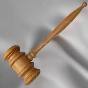 Handcrafted Beech Wood Gavel – Personalized Legal Gift for Law Firms & Professionals