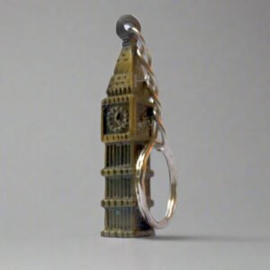 Big Ben Antique Brass Keychain – British Landmark Souvenir