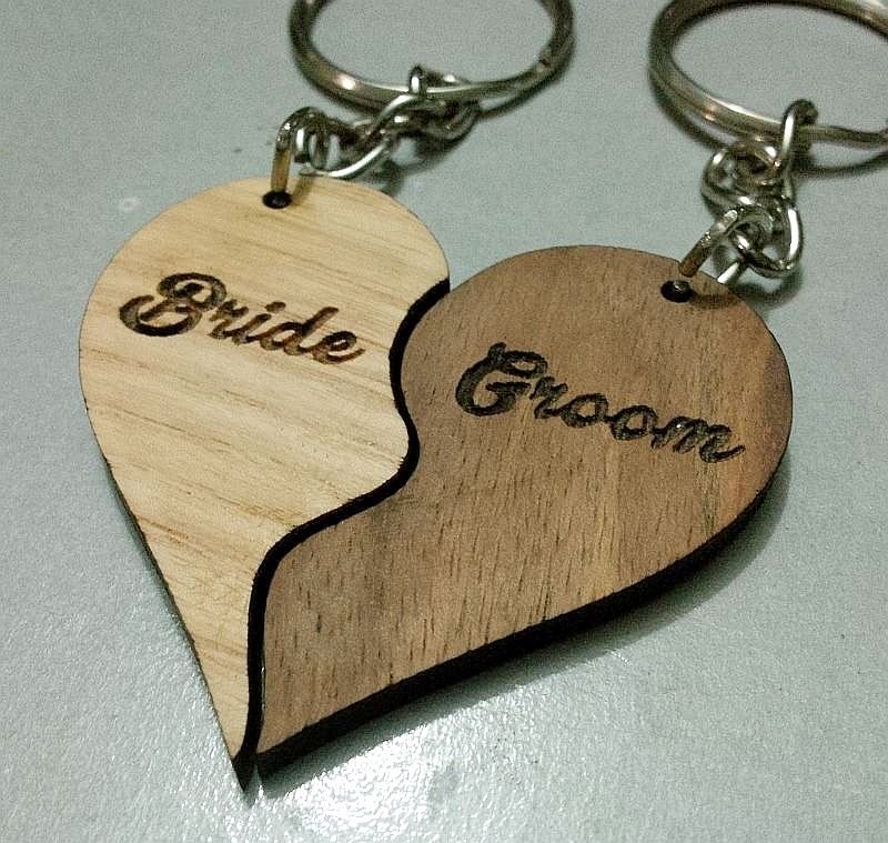Couple Name keychain wooden-1 - SHS Gifts | Crafted to Be Given