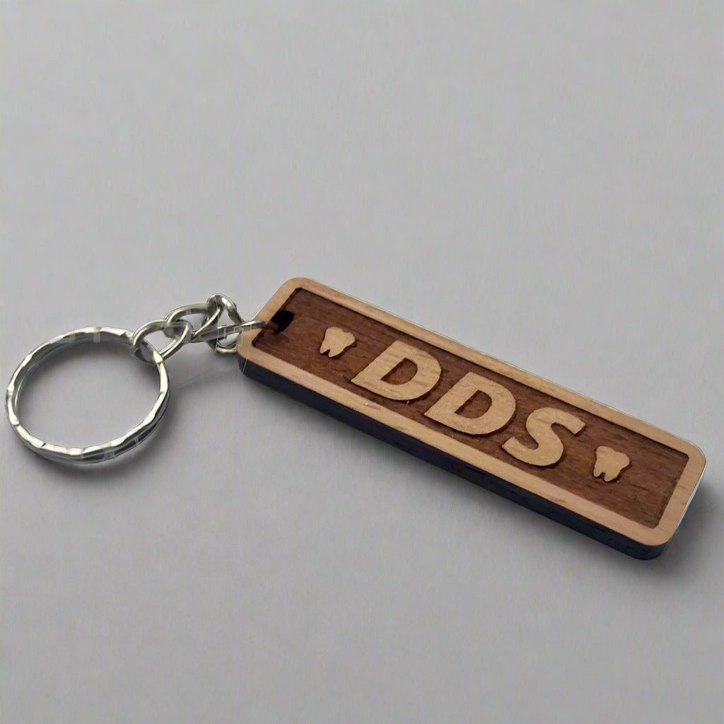 DDS-wooden-Keychain-dental - SHS Gifts | Crafted to Be Given