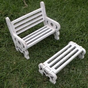 Dollhouse garden bench and table - SHS Gifts | Crafted to Be Given