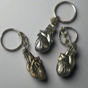 3D Human Heart Keychain (Anatomical Miniature)