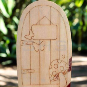 Pack of 10 Laser Cut Miniature Fairy Doors – Wooden Doll House Decor