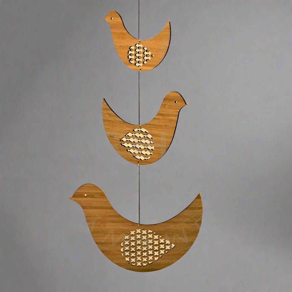 Laser-cut-wooden-Dove-chimes-for-kids-room - SHS Gifts | Crafted to Be Given