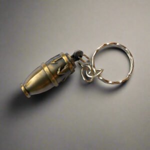 Miniature Drum Shaped Keychain – Antique Finish Zinc Alloy Music Charm