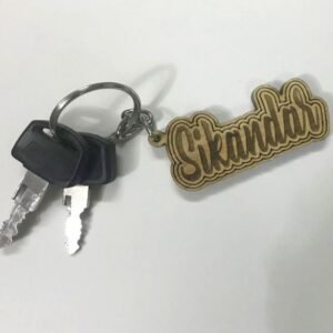 Name Keychain Dark Wood-1 - SHS Gifts | Crafted to Be Given