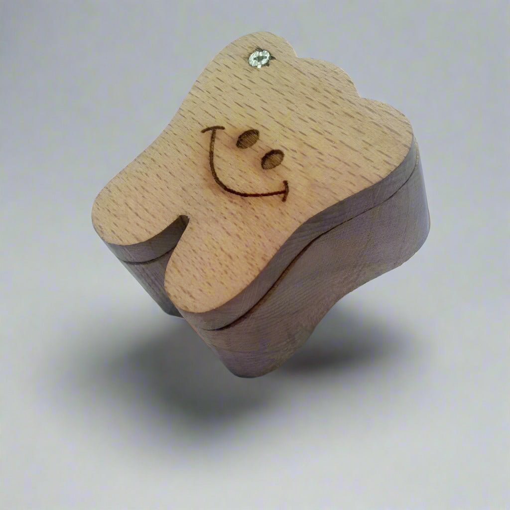 Tooth Shaped Cute Tooth Fairy Box wooden - SHS Gifts | Crafted to Be Given
