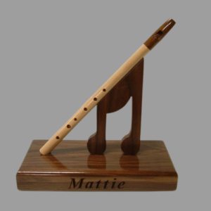 Premium Wooden Flute Theme Award – Custom Musical Recognition Trophy