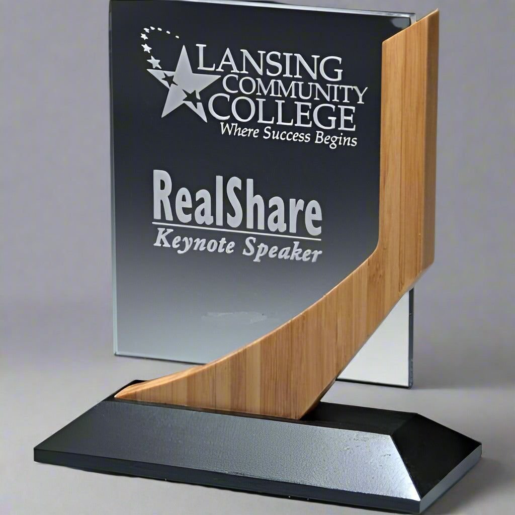 acrylic wood and metal award-large - SHS Gifts | Crafted to Be Given