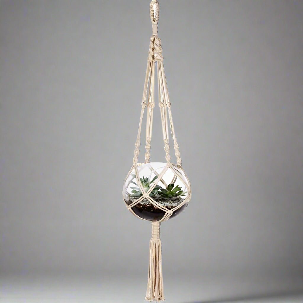 cotton-macrame-plant-holder2 - SHS Gifts | Crafted to Be Given