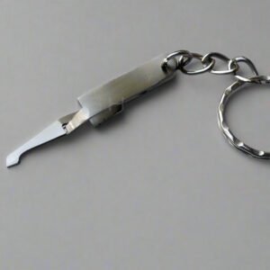 Miniature Stainless Steel Bracket Tweezers Keychain