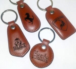 leather keychain logo - SHS Gifts | Crafted to Be Given