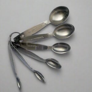 Premium Stainless Steel Measuring Spoons Set – Heavy Gauge 6-Piece Precision Kitchen Set