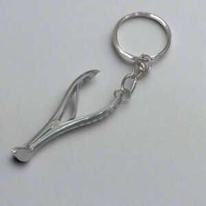 Stainless Steel Miniature Nasal Speculum Keychain