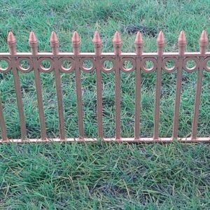 Dollhouse Miniature Metal Fence Panel – 9 x 5 Inches