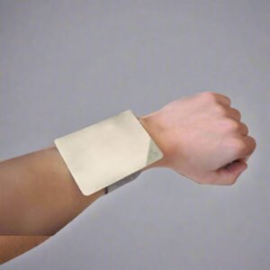 Stainless Steel Wrist-Type Makeup Mixing Palette – Professional Polished Surface