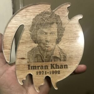 Custom Logo-Shaped Laser Engraved Wood & Acrylic Memento Plaque