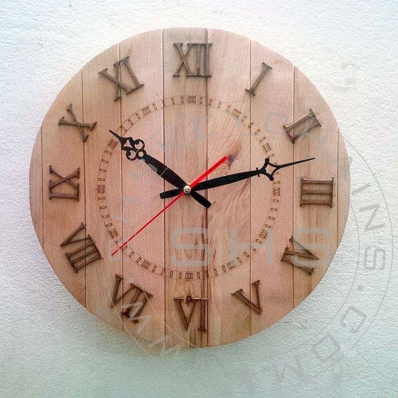 Customized Logo Wooden Wall Clocks - SHS Gifts | Crafted to Be Given