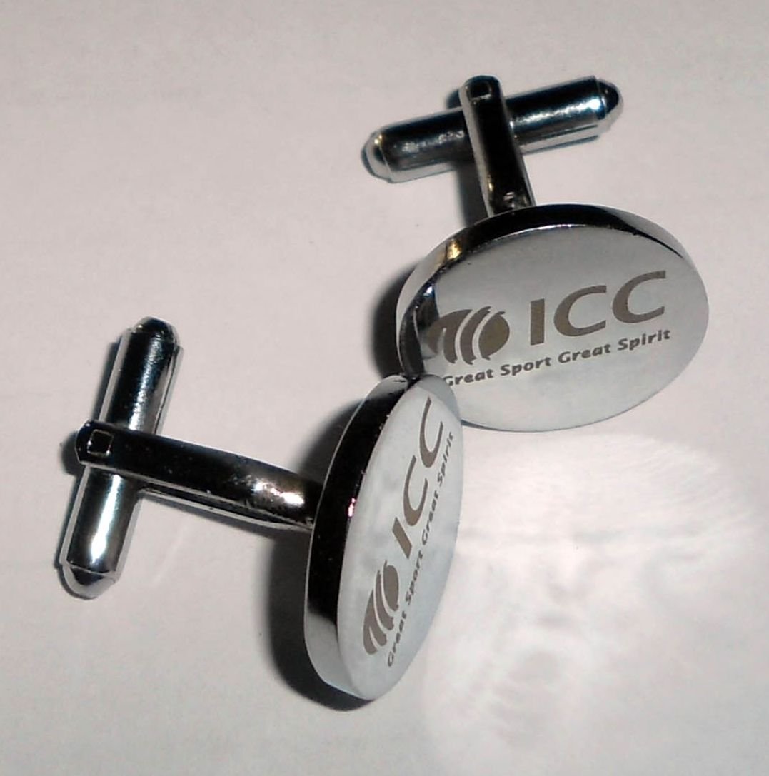 Customized Name or Logo Round Stainless Steel Cufflinks - SHS Gifts | Crafted to Be Given
