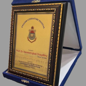 Framed Printed Recognition Plaque with Velvet Presentation Box – Custom Institutional Award (10×8 Inch)
