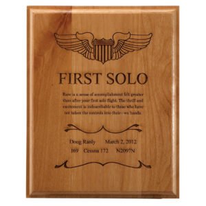 Solid Wood Laser Engraved Recognition Plaque – Custom Commemorative Award (10×8 Inch)