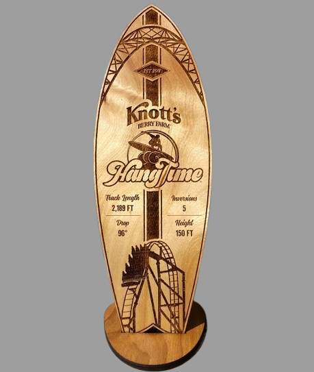 Laser engraved wooden Surfing Trophy - SHS Gifts | Crafted to Be Given