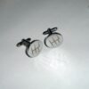 Manual Gear Shift Engraved Round Cufflinks - SHS Gifts | Crafted to Be Given