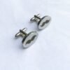Mustache Engraved Round Cufflinksss - SHS Gifts | Crafted to Be Given