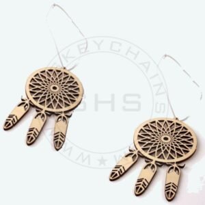 Mini Wooden Dream Catcher Set of 6 – Laser Cut Car Hangings