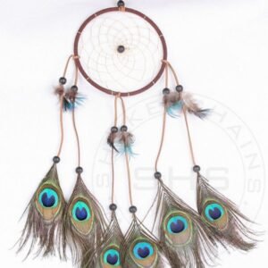 Peacock Feather Dream Catcher – 6 Inch Ring Wall Hanging