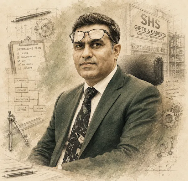 Naveed Iqbal, Director Operations at SHS Gifts & Gadgets, overseeing product development, manufacturing, and quality standards.