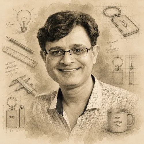 Nouman Afzal, Design & Development specialist at SHS Gifts & Gadgets, responsible for product concepts, customization, and innovation.